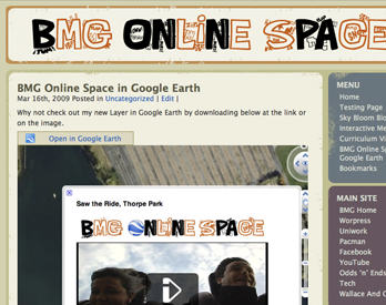 My Website BMG Online Space Wordpress
